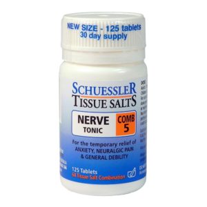 Schuessler Tissue Salts Nerve Tonic Comb 5 125tabs