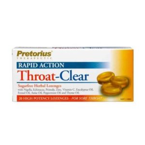 Pretorius Throat Clear Lozenges 20pack