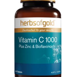 Herbs of Gold Vitamin C 1000 Plus Zinc & Bioflavonoids 60 Tabs
